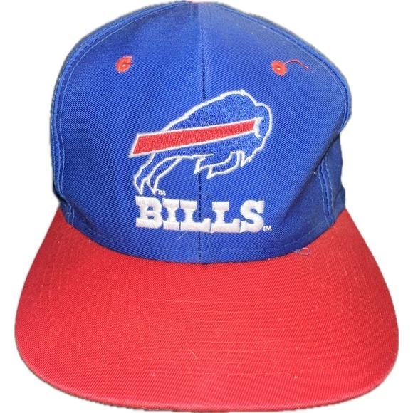Vintage Buffalo Bills Sports Illustrated Snap Back‎ Hat Logo 7 Team NFL - Picture 1 of 4